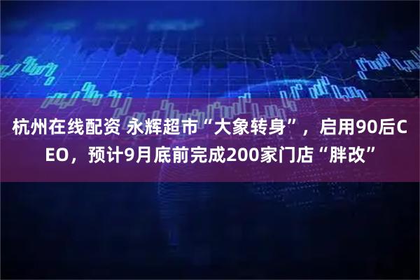 杭州在线配资 永辉超市“大象转身”，启用90后CEO，预计9月底前完成200家门店“胖改”